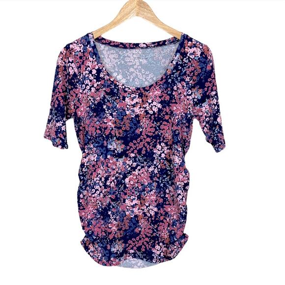 Motherhood Maternity Tops - Motherhood Maternity Floral Short Sleeve Top Size XS